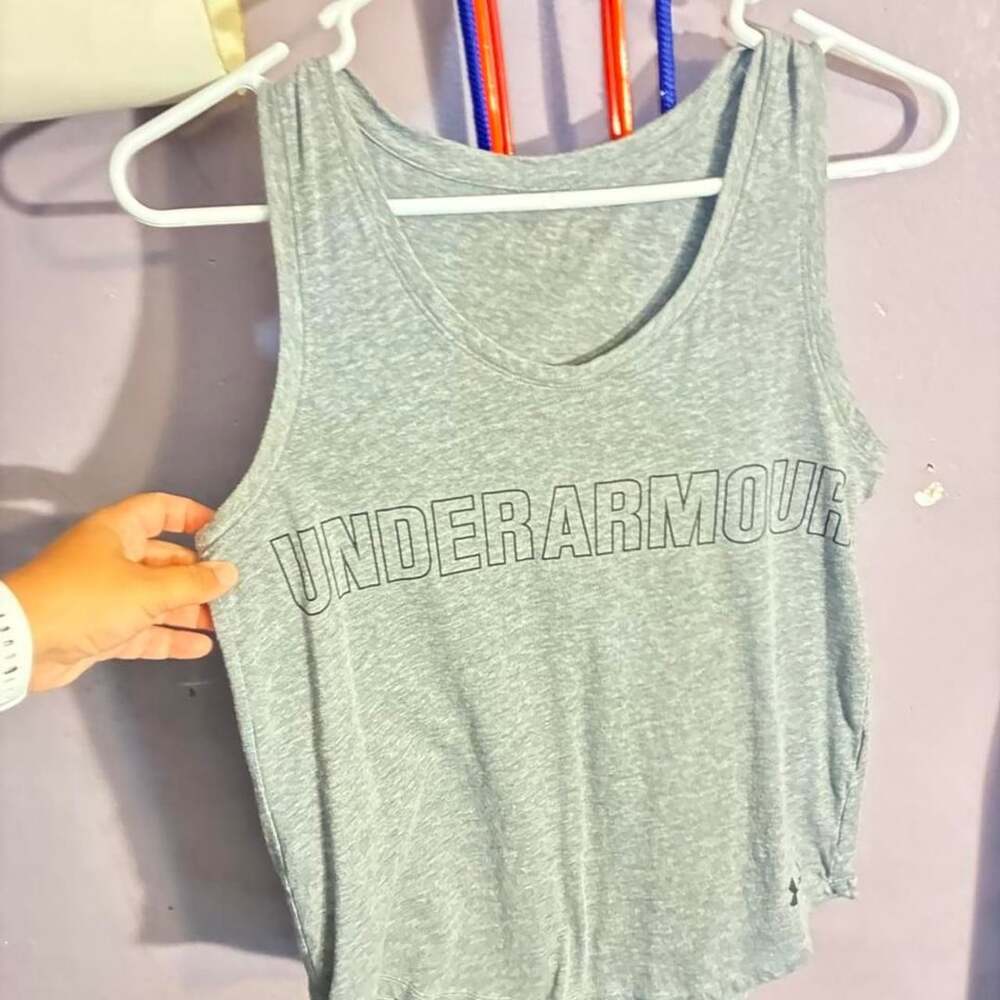 Under Armour Charged Athletic Tank Top Gray Size M